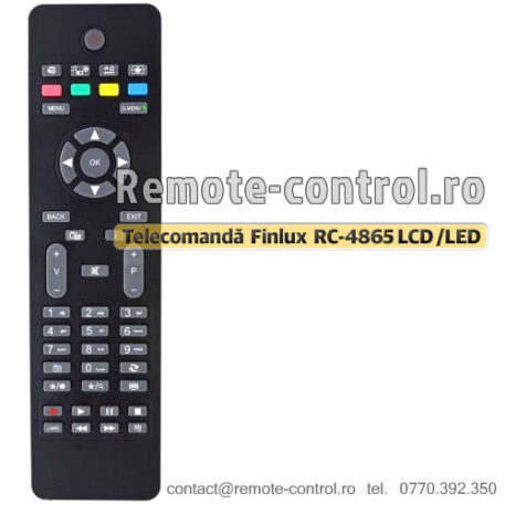 Telecomandă, Finlux, RC4865, LCD TV, model 50FLHY274S, RC 4865